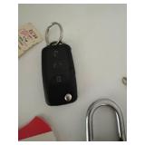 Mixed Lot: Assorted Keys, Keychains & Padlocks