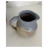 Studio Pottery Mixed Lot of 5 Vases, Pitcher, Bowl & Baskets most signed