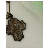 Catholic Religious Crucifixes, Rosaries & Figurines Mixed Lot including a sterling silver charm & Alpalca Silver Rosaries