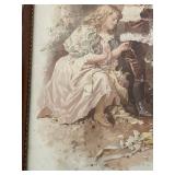 Antique A Friend in Need by Frederick Morgan Framed Print