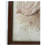 Antique A Friend in Need by Frederick Morgan Framed Print