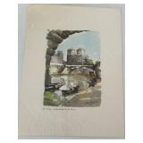 Signed Paris Watercolor Print Group by Delaux
