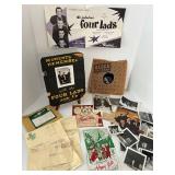 RARE The Four Lads Vintage Memorabilia Mixed Lot with Signatures
