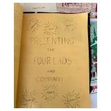 RARE The Four Lads Vintage Memorabilia Mixed Lot with Signatures