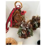 Large Christmas Ornament Lot  Including House of Hatten Primitive Christmas Ornament Assortment