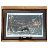 Terry Redlin Family Traditions Christmas 1989 Signed Framed Print
