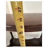 Wooden Two-Tier Accent Table v