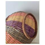 Mixed Lot: Woven Basket, Counterpoint Vase & Assorted Candles