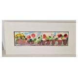 Cal Bonnivier City Garden 9 X 20 Artwork w/Matting