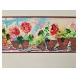 Cal Bonnivier City Garden 9 X 20 Artwork w/Matting