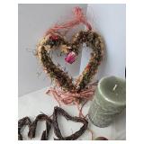 Decorative Candles Wreaths & Baskets Mixed Lot