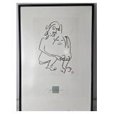 Numbered and Stamped Edition Lithograph "The Hug" by John Lennon