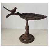 Antique-Style Cast Iron Tabletop Bird Bath or Feeder