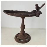 Antique-Style Cast Iron Tabletop Bird Bath or Feeder