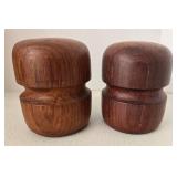 Mixed Lot: Longaberger Basket, Rattan Wine Rack, Wood Board & Shakers