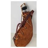 Homemade Wood Stool & Bota Bag Mixed Lot