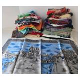 Large Assortment of Mixed Scarves