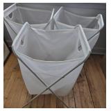 Household Mixed Lot - O-cedar Mop Set, Folding Step Stools & Laundry Bin, Hampers