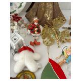 Vintage Mixed Lot Christmas Ornaments, Decor & Icicles Mixed Lot