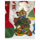 Vintage Mixed Lot Christmas Ornaments, Decor & Icicles Mixed Lot