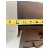 DOMAIN Wood 2-Drawer Side Table With Tapered Legs