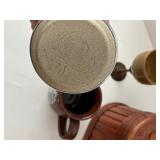 Peacemaker Mug, Rattan Storage Box & Folk Art Mixed Lot