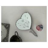Decorative Picture Frames, Mirror Heart Hook, Glass Bowls & More