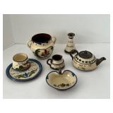 Longpark Torquay Motto Ware Pottery Set (Lot of 7)