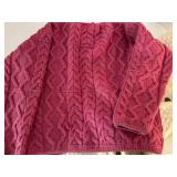 Carraig Donn Merino Wool Cable Knit Cardigans (Lot of 2)