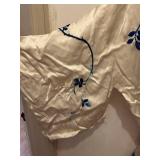 Antique Embroidered Silk Kimono Robe