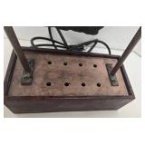 Tabletop Stone Water Fountain With River Rock Base