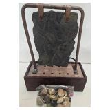 Tabletop Stone Water Fountain With River Rock Base