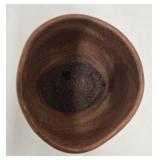 Mid Century Wood Tray & Hand Carved Wood Goblet