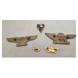 Vintage Aviation Pilot Wings & Airline Pins Mixed Lot