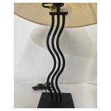 Vintage 1980s Memphis Squiggle Table Lamps Set of 2