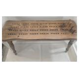 Vintage Cornwall Wood Cribbage Board Game Table Bench