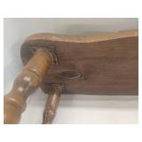 Vintage Cornwall Wood Cribbage Board Game Table Bench