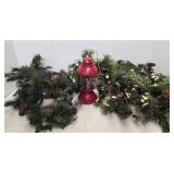 Woolrich Lantern Lamp & Christmas Garland Mixed Lot