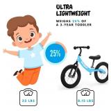 bicystar 14" Toddler Balance Bike, Blue