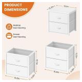 DAOUTIME 3-Pack Stackable Storage Drawers (6)