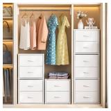 DAOUTIME 3-Pack Stackable Storage Drawers (6)