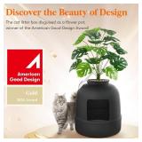 Lifewit Cat Litter Box with Filter, Black
