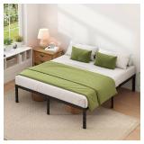 JETO Metal King Bed Frame 14" with Storage