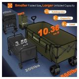 Green 48" Folding Wagon, 560lb, All-Terrain