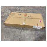 39.7" Outdoor Bench with Armrests, Black