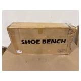 Wood Shoe Bench with Shoe Rack, Brown