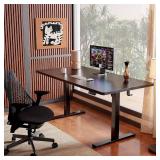ErGear Adjustable Standing Desk, 48x24 Black