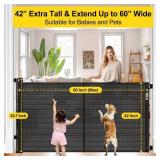 Reinforced 42" Extra Tall Retractable Gate