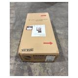 Triena 24 in. Espresso Pad Back Counter Stool