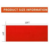 Red Carpet Runner 3x10 ft   Non-Slip Rug